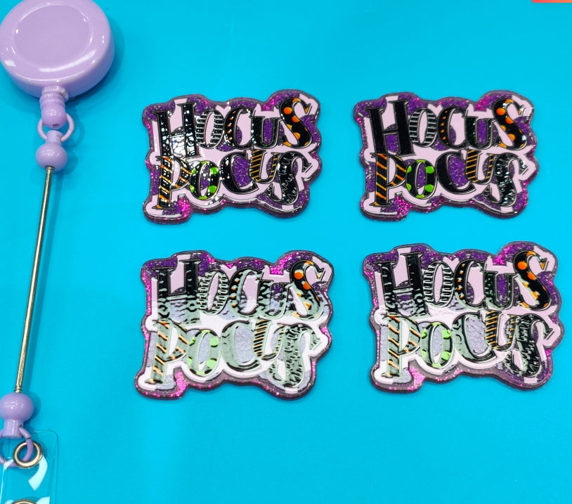 Wholesale 10pcs Halloween  Acrylic Flat Back Badge Scroll Keychain